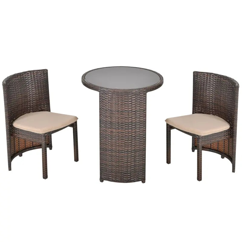 Bistro set with discount storage