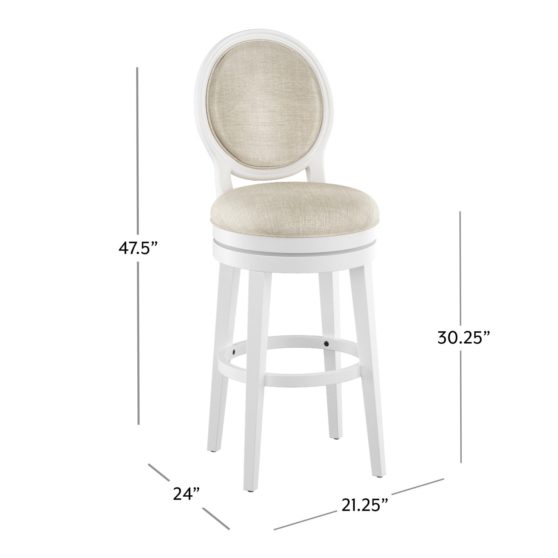 Dayton Bar Height Swivel Stool