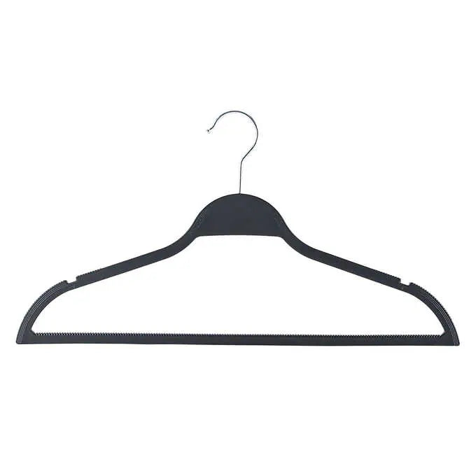 Non-slip Rubberized Hanger 100-pack
