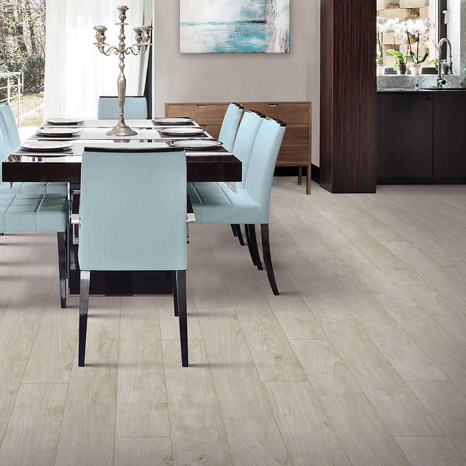 Mohawk Home Waterproof Laminate Flooring Featuring CleanProtect 12MM Thick (10MM Plank + 2MM Attached Pad)