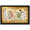 MLB Parks Framed Map Collage with Dirt from All 30 Stadiums - Limited Edition of 250 - Fanatics Authenticated
