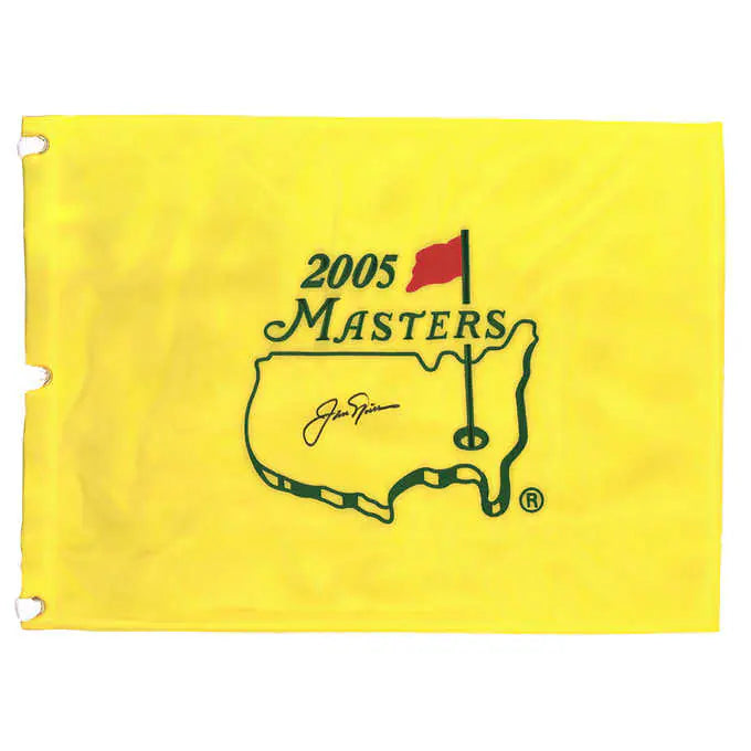 Jack Nicklaus Autographed 2005 Masters Pin Flag