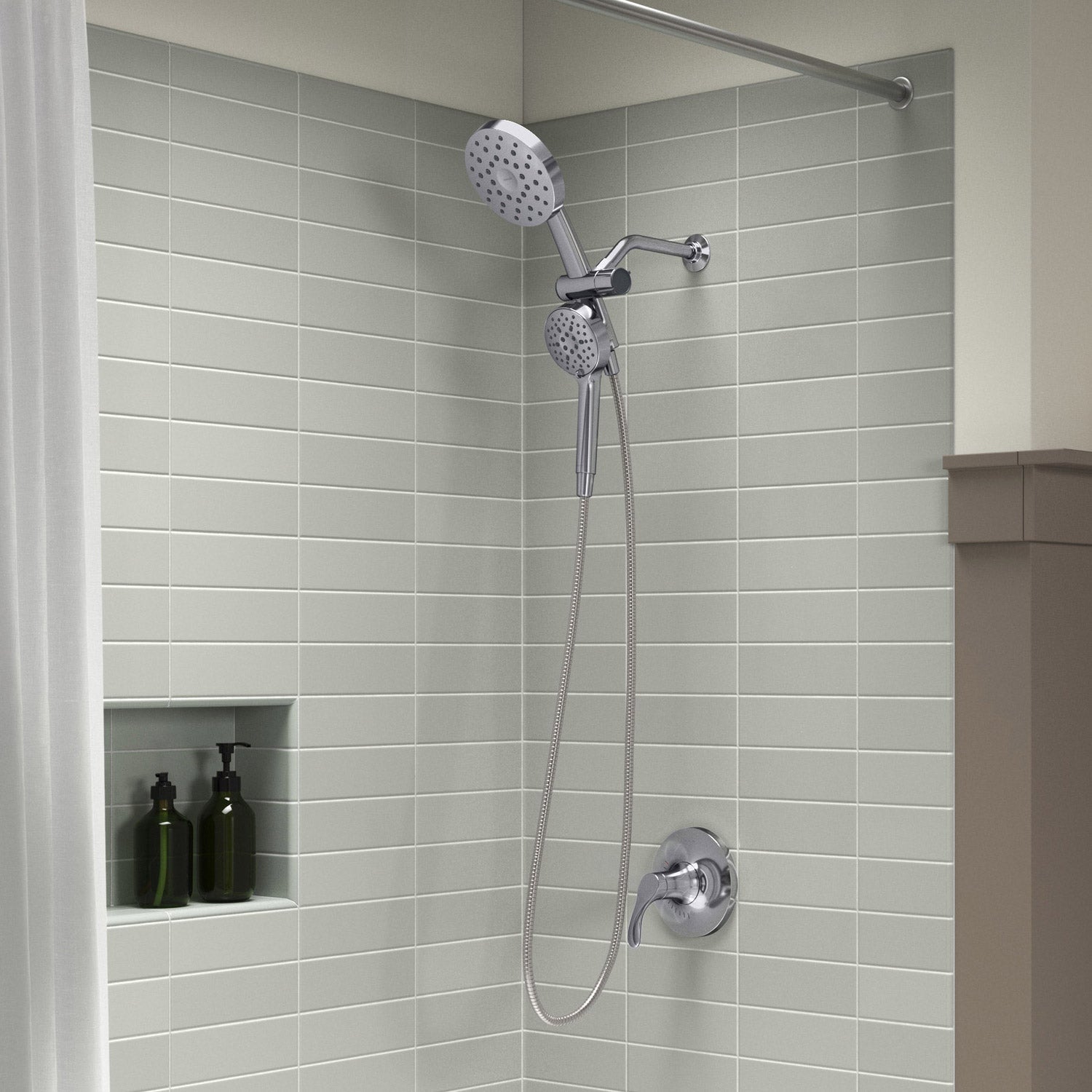 Prone 3-In-1 Multifunction Shower Head with Powersweep