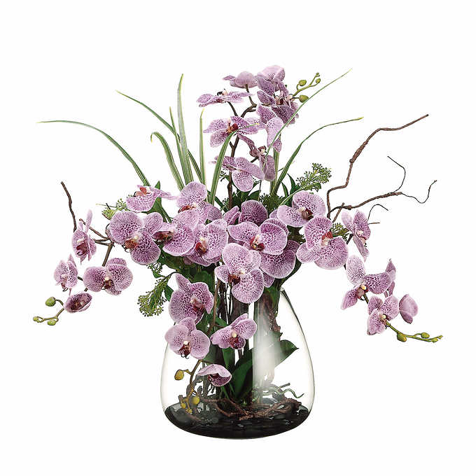 Faux Phalaenopsis Orchid Arrangement