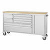 TRINITY 66" Stainless Steel Rolling Workbench