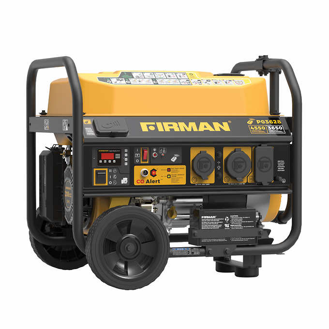 Firman 3650W Running / 4550W Peak Gasoline Powered Generator with CO Alert