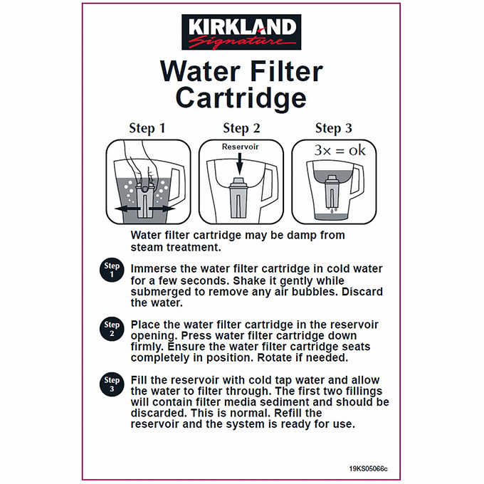 Kirkland Signature Water Filter Cartridge, 10-pack set