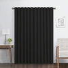 ECLIPSE Bradley Modern 100% Blackout Thermal Rod Pocket Curtain for Bedroom, Living Room, or Theater (1 Panel), 50 in x 84 in, Black