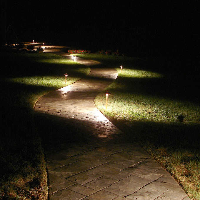 Professional Series LED 6-Light Outdoor Landscape Pathway Light Starter Kit