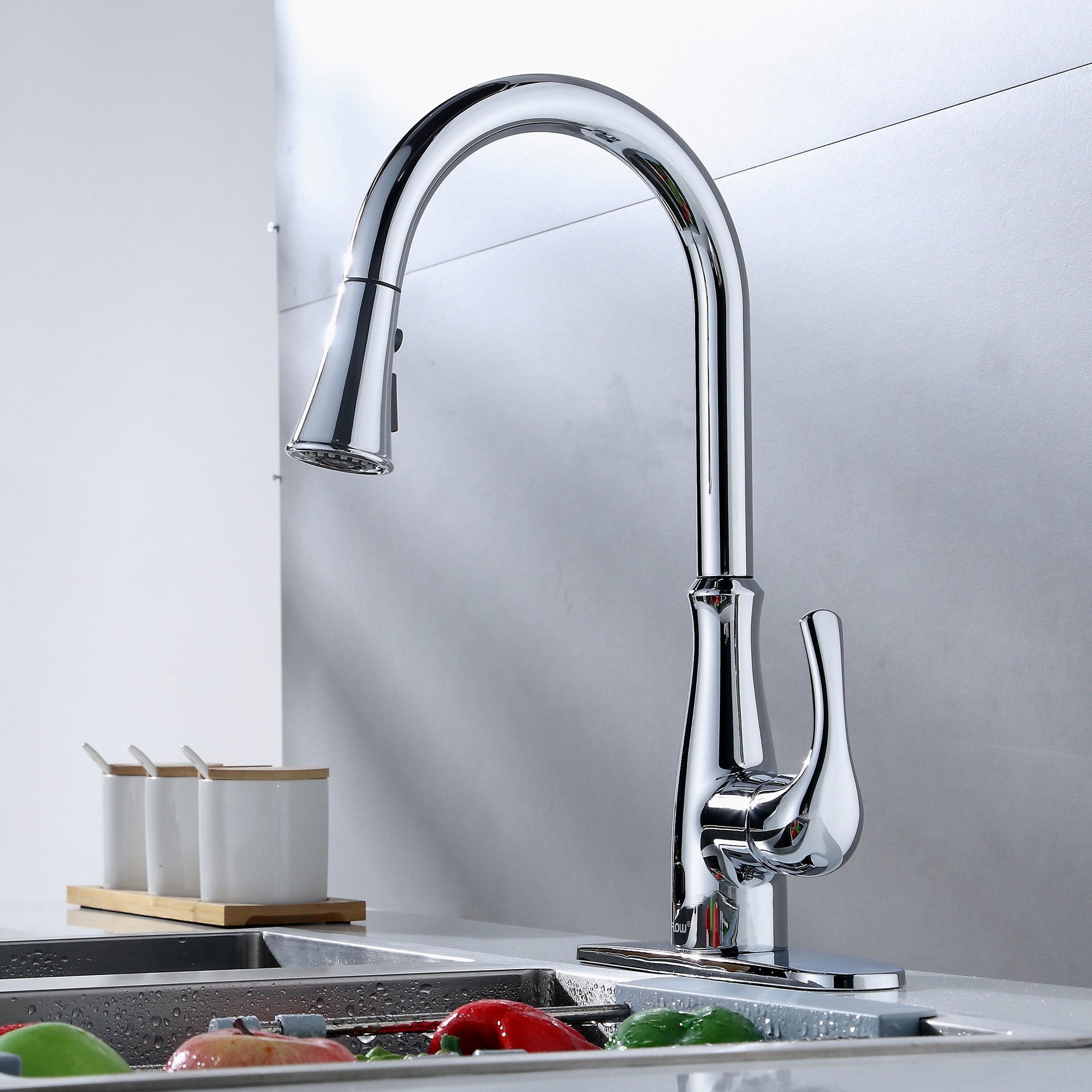 Flow Motion Activated Pulldown Kitchen Faucet