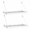 NewAge Products Pro Series 2 ft. x 4 ft. Wall Mounted Steel Shelf, 2-pack
