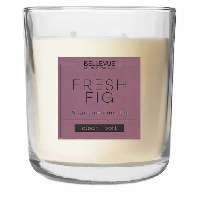 Bellevue Luxury Candles, 11oz, 4-Pack, Soy Blend Candles