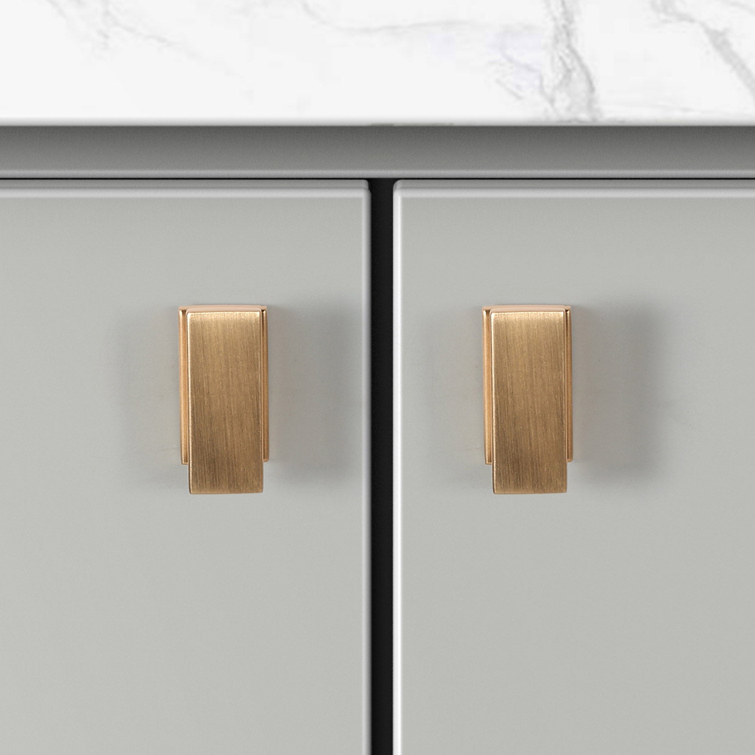 Hexa Series Modern 1.5 In. Rectangular Cabinet Knob from  Collection