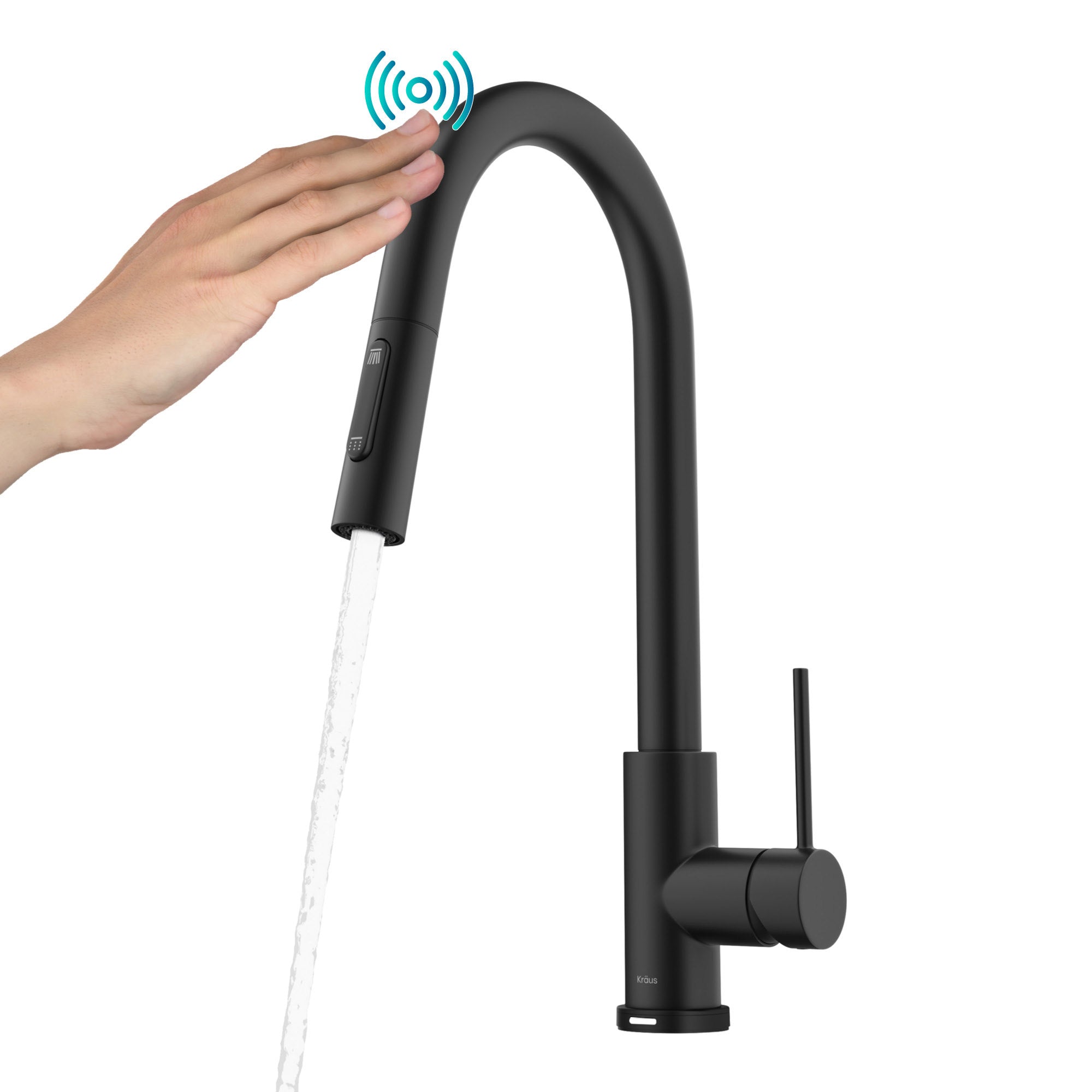 Contemporary Single-Handle Touch Kitchen Sink Faucet with Pull down Sprayer