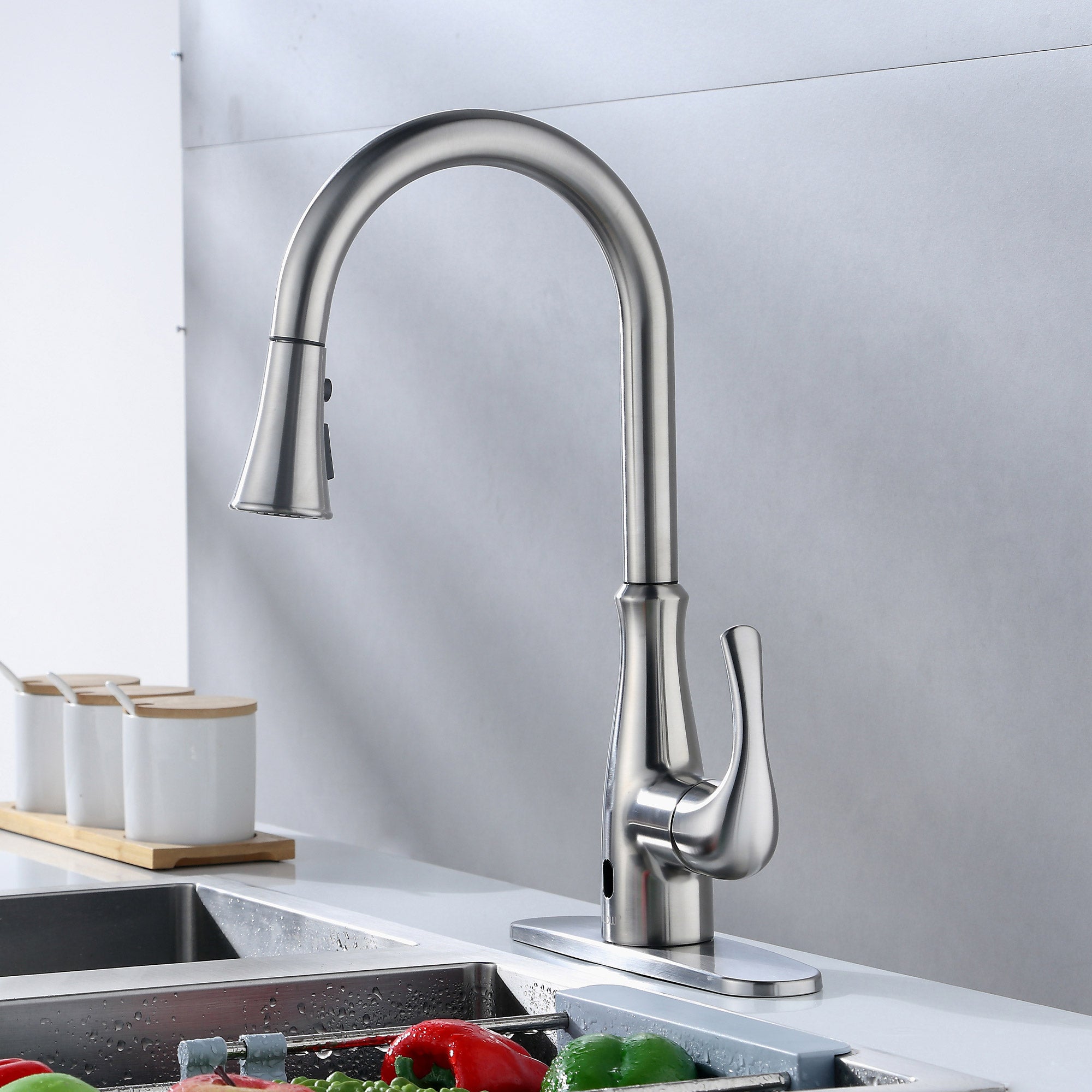 Flow Motion Activated Pulldown Kitchen Faucet