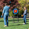 Eastpoint Sports Axe Throwing Target Game - 5ft Tall Sturdy Steel Frame - Includes 8 Throwing Axes