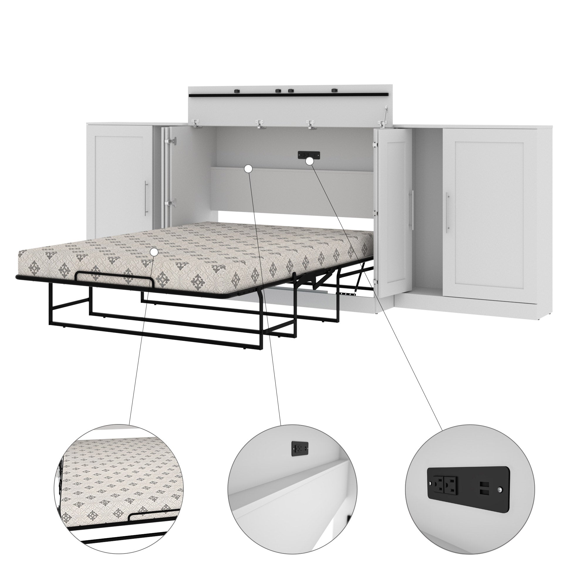 Illusion Full Cabinet Bed