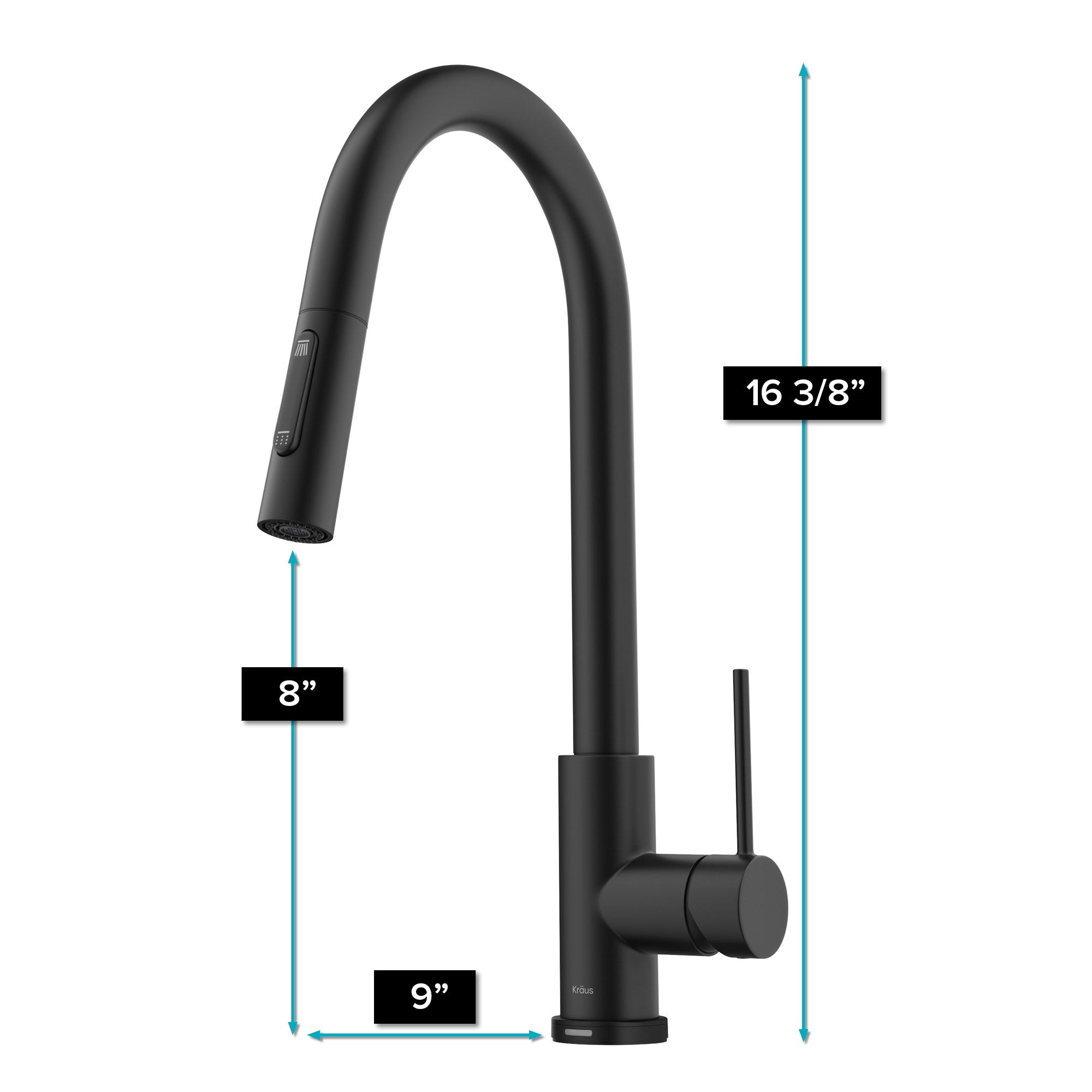 Contemporary Single-Handle Touch Kitchen Sink Faucet with Pull down Sprayer