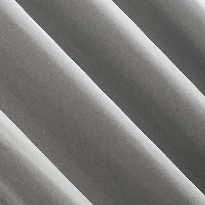Sun Zero Hartford Room Darkening Grommet Curtains, 2-pack