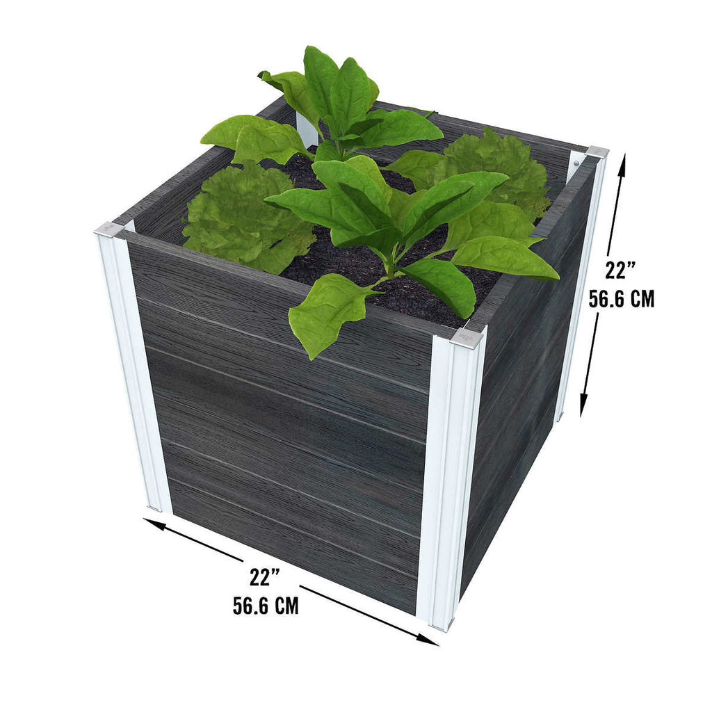 Vita Urbana 22" Cube Planter, 2-pack