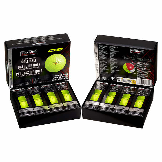 Golf Balls, 2-dozen Neon Yellow
