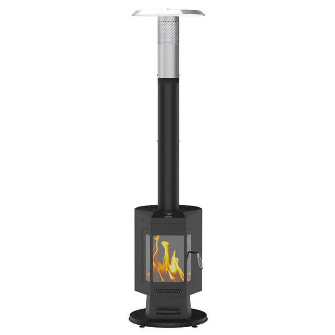 Flame Pro 81”H Steel Patio Pellet Heater