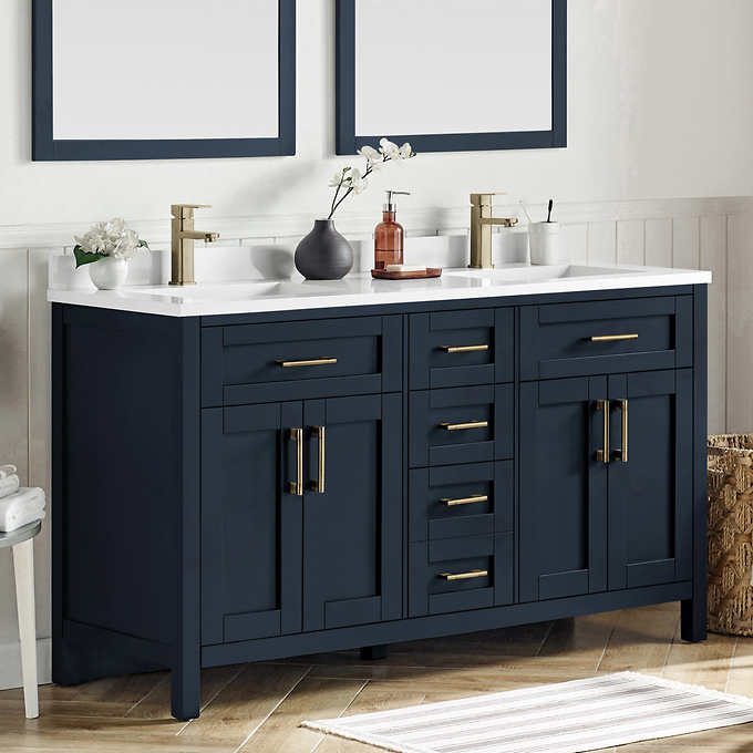 OVE Decors Lakeview Bath Vanity in Blue