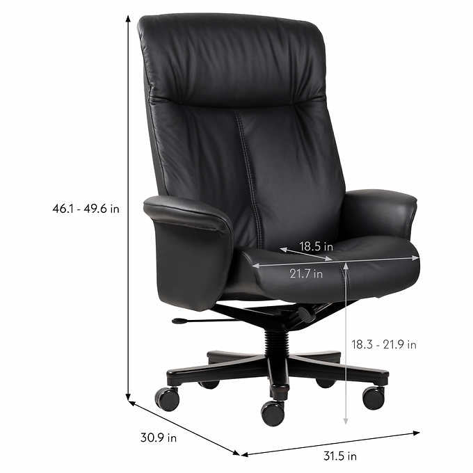Milan Leather Office Chair
