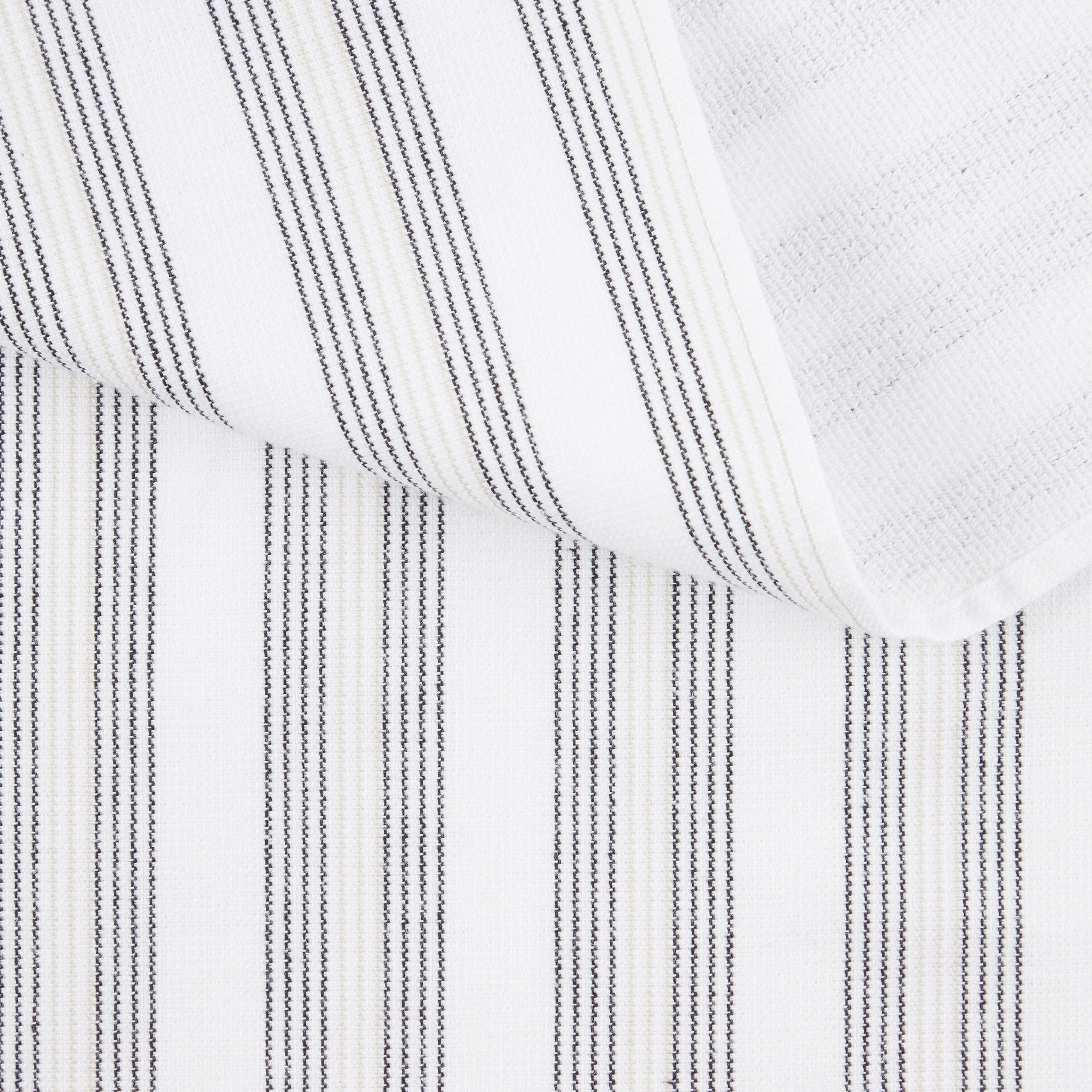 Chambray Stripe Kitchen Towels, 8-Piece Set