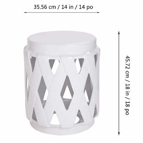 Outdoor Ceramic Side Table