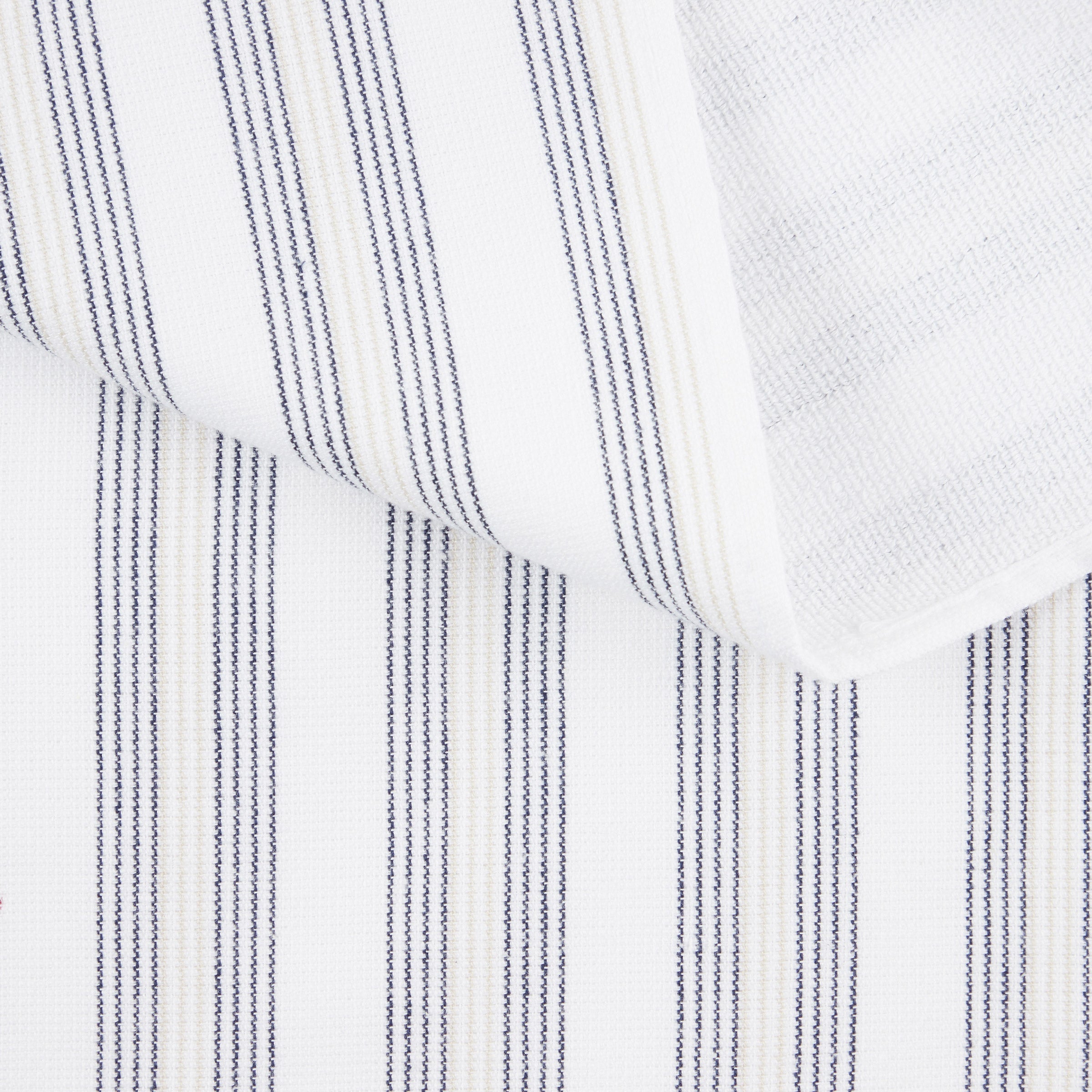 Chambray Stripe Kitchen Towels, 8-Piece Set