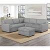 Thomasville Langdon Fabric Sectional with Storage Ottoman
