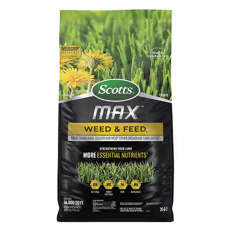 Scotts MAX Weed & Feed, 14,000 Sq. Ft.