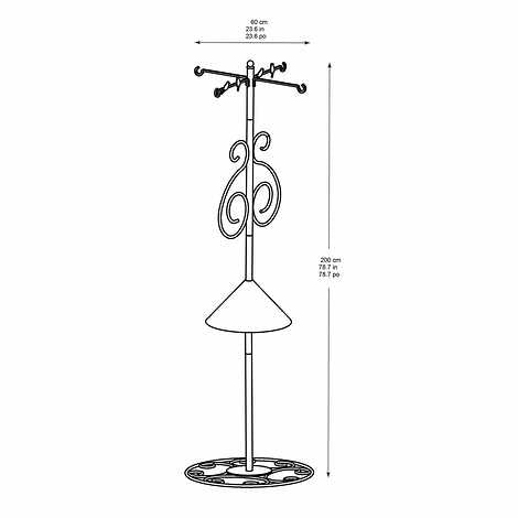 Metal Garden Stand with Baffle
