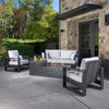 SunVilla Clifton 4-piece Fire Outdoor Seating Set