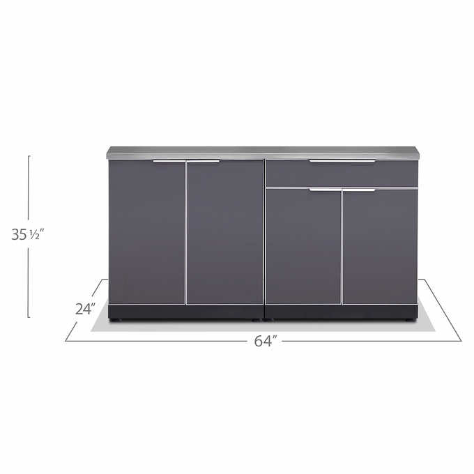 NewAge Products Aluminum 3-piece Outdoor Kitchen