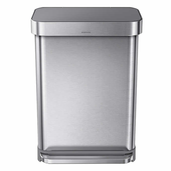 55L Rectangular Step Can with Lid