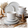 Overandback 12-piece Porcelain Dinnerware Set