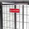 Lucky Dog STAY Series Villa Dog Kennel 4'x8' with Privacy Screen