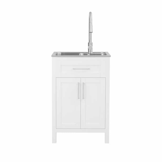 OVE Decors Paloma Utility Sink with Pull-Down Faucet Included