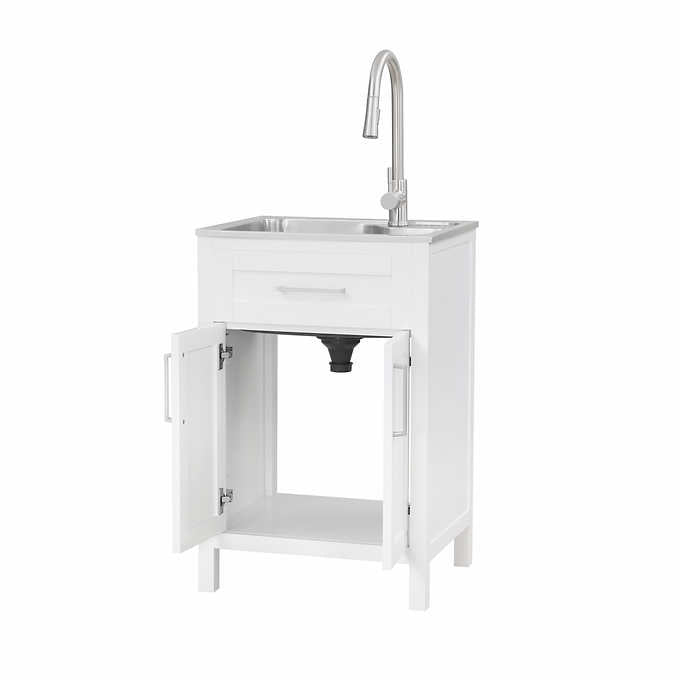 OVE Decors Paloma Utility Sink with Pull-Down Faucet Included