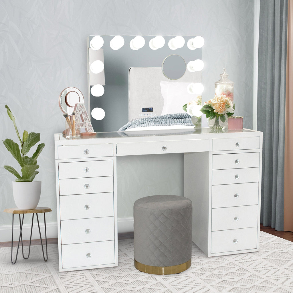 Impressions Vanity Slaystation with Lighted Mirror