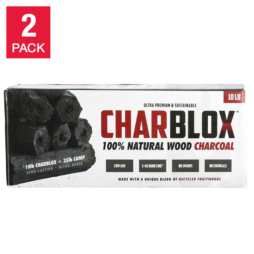 Charblox 100% Natural Wood Charcoal Logs, 10 lbs, 2-count Image