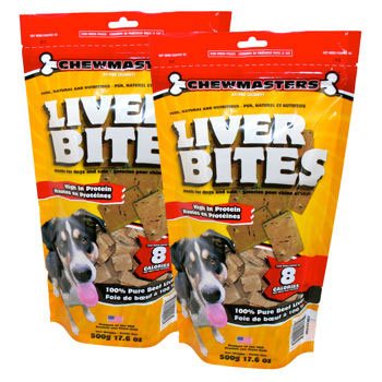 Chewmasters Freeze Dried Beef Liver Bites, 17.6 oz, 2-count Image