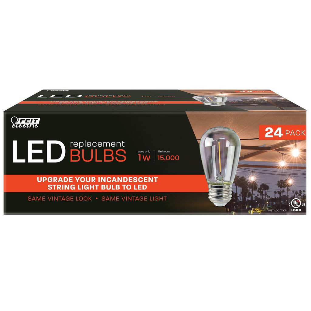 Feit Electric LED Replacement String Light Bulbs, 24-pack Image