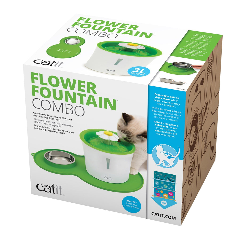 Catit Flower Fountain & Placemat Kit with 5 Replacement Filters Image
