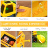 Qaba Bulldozer Toy with Steering Wheel & Storage for 2-3 Year-Olds - Yellow