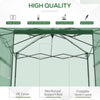 Outsunny 8' x 8' x 8' Portable Pop-up Walk-in Greenhouse with Roll-up Door & 2 Windows for Growing Flowers, Herbs, Vegetables