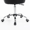 HOMCOM Hydraulic Rolling Faux Leather Height Adjustable Salon Bucket Chair - Black
