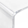 HOMCOM 32" Long Rectangle All Acrylic 15mm Thick Waterfall Coffee Table, Clear